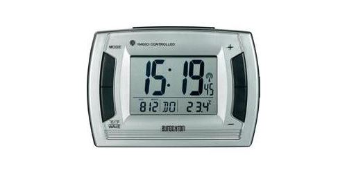 Réveil radiopiloté(e) Eurochron RC 236 argent, noir