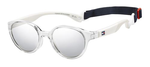 Tommy Hilfiger lunettes de soleil pour enfants avec élastique TH1424/S Y84/SS junior transparent/blanc