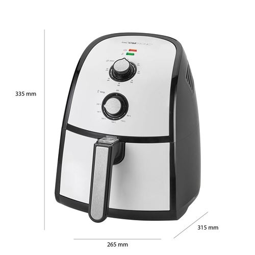 Clatronic fr 3667 h hot air fryer black-white 263797