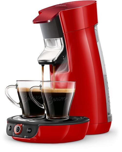 Philips Senseo Hd6564/80 Machine À Café À Dosettes Viva Café, 1450, Rouge