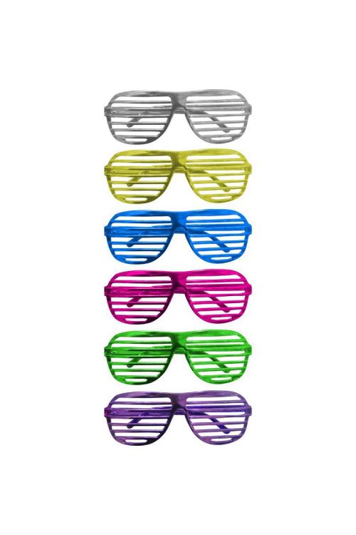 Lunettes Grilles Sans Verre Assorties - Multicolores