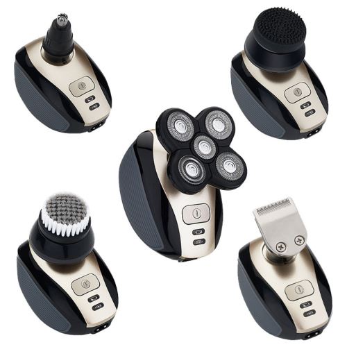 5 en 1 rechargeable Bald Head rasoir rasoir Barbe Tondeuse machine à raser