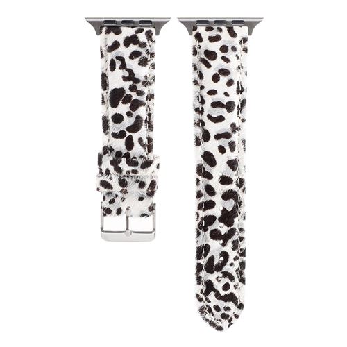 GENERIQUE - Bracelet pour Apple Watch 44mm - Cuir - Noir - Image 2