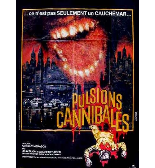 Pulsions Canniballes AFFICHE CINEMA ORIGINALE