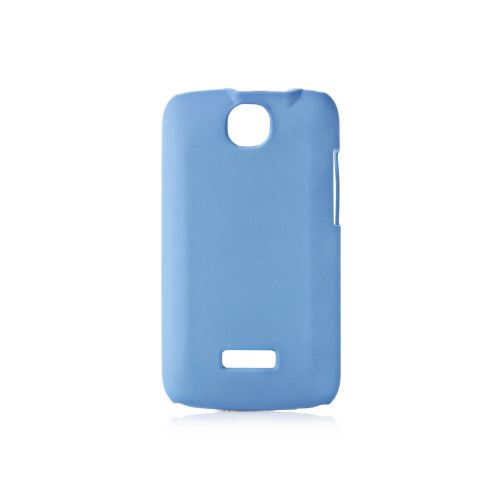 Coque rigide bleue clair toucher gomme pour Wiko Cink Plus