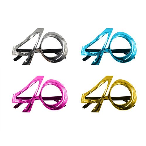 monture lunettes anniversaire 40 ans couleur métal - Modèle aléatoire - LUNAM04