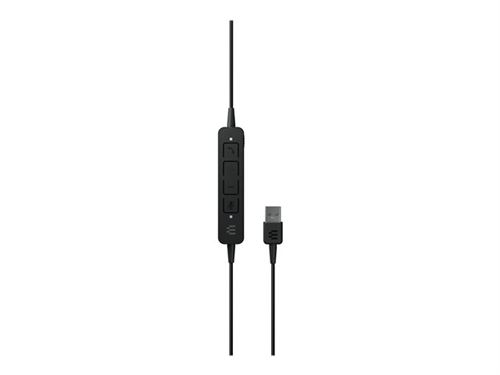 EPOS ADAPT 160 ANC USB - Micro-casque - sur-oreille - filaire - Suppresseur de bruit actif - USB - noir - Optimisé pour la CU