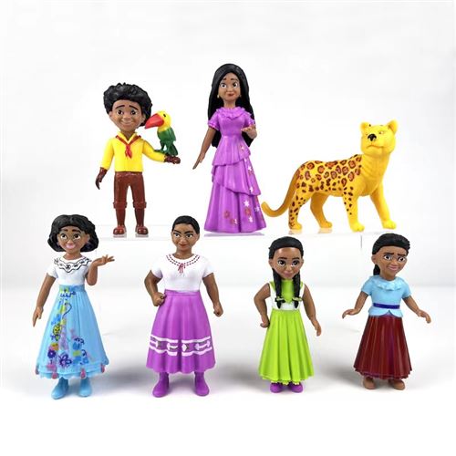 Set de 7 pièces Figurines Encanto Mirabel Isabela Luisa Antonio 8-13 cm