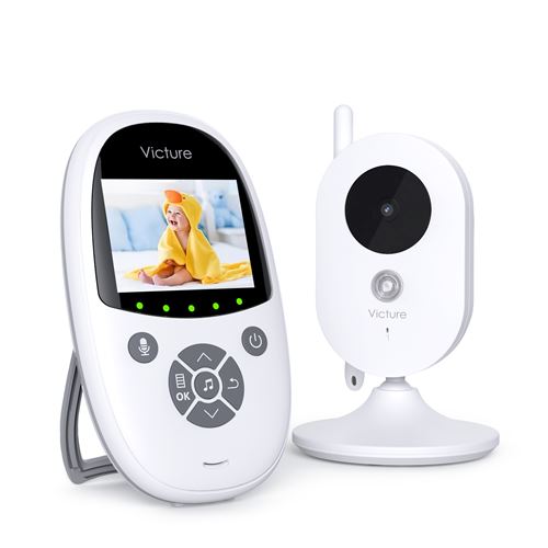Babyphone Caméra Victure BM24 2.4 GHz Communication Bidirectionnelle Vision Nocturne