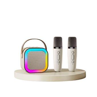 Microphone Sans Fil Karaoké Microphone Bluetooth Lecteur Enregistreur Mini Karao