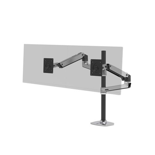 Support de table pour écran Ergotron 45-549-026 38,1 cm (15) - 101,6 cm (40) réglable en hauteur, rotatif, inclinable,