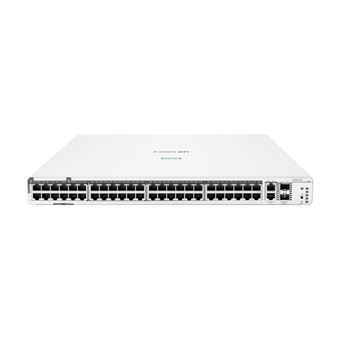 HPE Networking Instant On 1960 48G 40p Class4 8p Class6 PoE 2XGT 2SFP+ 600W Switch - Commutateur - Géré - 48 x 10/100/1000 + 2 x 10 Gigabit SFP+ + 2 x 100/1000/10GBase-T - Montable sur rack - PoE (600 W) - BTO - 1