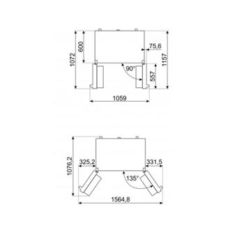 RÉFRIGÉRATEUR 4 PORTES / FROID BRASSÉ / 3 CIRCUITS DE REFROIDISSEMENT / AFFICHEUR LED / ZONE EXTRA FRESH / ECLAIRAGE INTERNE LED / FONCTION VACANCES / 541 L / INOX ANTI TRACES