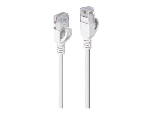 Lindy - Cordon de raccordement - RJ-45 (M) pour RJ-45 (M) - 5 m - 3.6 mm - UTP - CAT 6a - sans halogène, moulé, sans crochet, ultra-mince - gris