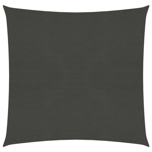 VidaXL Voile d'ombrage 160 g/m² Anthracite 4x4 m PEHD