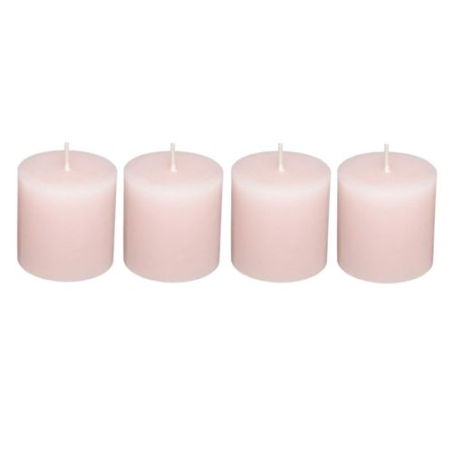 Le Comptoir De La Bougie Rose/Clair Comptoir De La Bougie - Lot De 4 Bougies Votives "Rustic" 4,5Cm - Image 4