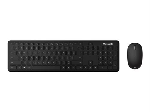 Microsoft Bluetooth Desktop - Voor bedrijven - toetsenbord en muis set - draadloos - Bluetooth 4.0 - Engels - matzwart