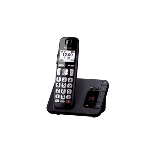 Téléphone Panasonic KX-TGE260JTB Téléphone DECT Identification de l appelant Noir