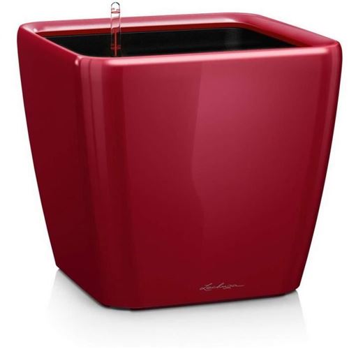 Pot de fleur Quadro Premium LS 50 - kit complet, rouge scarlet brillant
