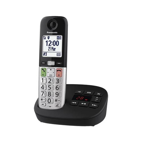 Téléphone fixe sans fil Panasonic – KX-TGU430EXB – Noir
