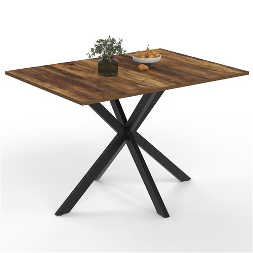 Idmarket Noir Table À Manger Rectangle Alix - Image 2