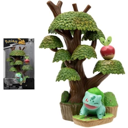 Pokémon - Pack environnement - Foret d'été avec Bulbizarre 5 cm