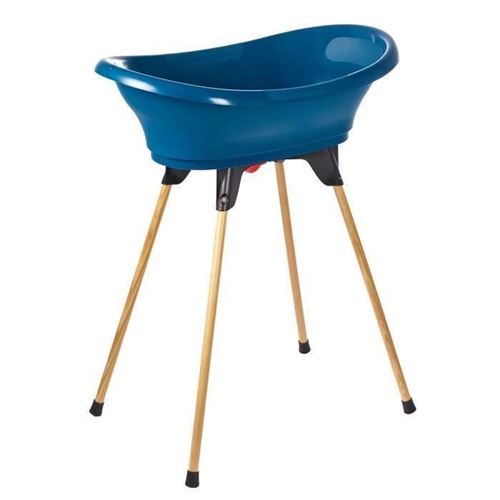 Kit de bain VASCO : Baignoire + pieds + tuyau de vidange - Bleu océan
