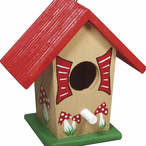 Meilleurs prix pour Nichoir à oiseaux forme maison 13 x 12 x 7,5 cm