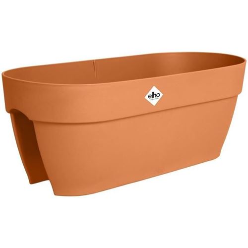 Jardinière balcon Elho Vibia Campana Flower Bridge 60 marron recyclé drainage intégré - Image 3