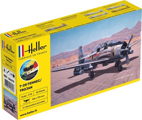 Starter Kit T-28 Fennec /trojan - 1:72e - Heller