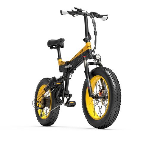 Vélo électrique BEZIOR XF200, 1000W, 15AH, noir jaune