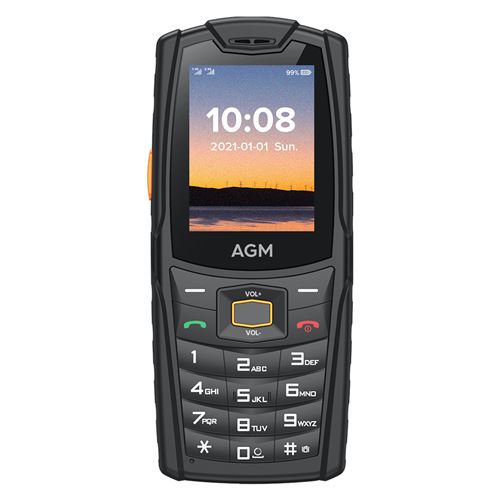 Smartphone AGM M6 4G 5200mAh Robuste 2.4 pouces Noir