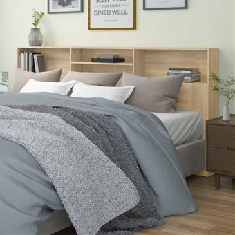 Armoire de tête de lit Chêne sonoma 220x19x103,5 cm - 1