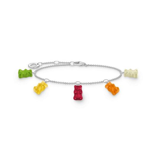 Thomas Sabo A21520177L19V Bracelet Argent 925 Femmes Goldbär multicolore 1619cm
