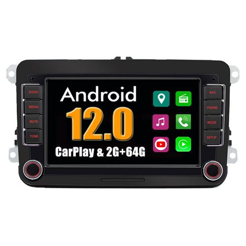 Autoradio Multimédia SZSMART Carplay pour Vw Volkswagen Amarok 2010-2013 Android Bluetooth Gps Navigation