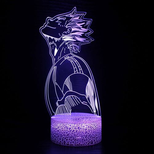 Lampe 3D Tactile Veilleuses Enfant MY1992 Haikyuu 16 Couleurs avec Telecommande