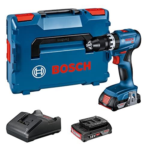 Bosch Professional Perceuse-Visseuse Sans Fil Gsb 18V-45 06019K3303 18 V 2.0 Ah Li-Ion + 2 Batteries, + Chargeur, + Mallette - Image 3