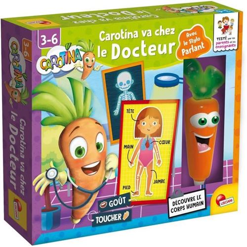 Non Communiqué Orange Jeu Éducatif Lisciani Giochi Carotina Va Chez Le Docteur Stylo Parlant Toucher Lumière