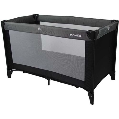 Nania Lit Parapluie Soda -Des La Naissance Jusqu'A 15Kg + Sac De Transport - Black/Grey