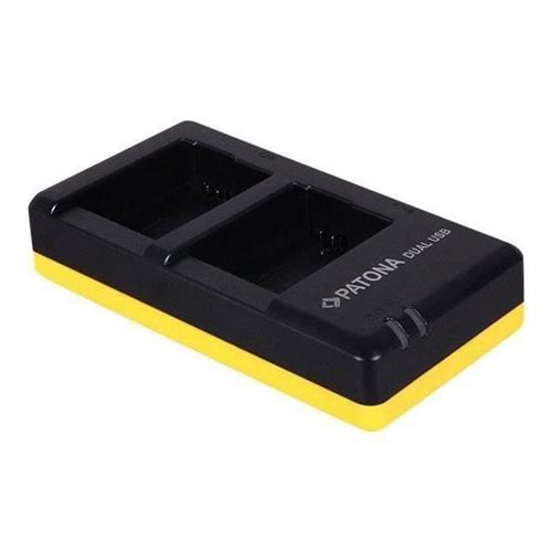PATONA Dual Charger - Chargeur de batterie USB - 700 mA - pour Hasselblad Lunar; Sony Cyber-shot DSC-RX10; a6100; a6300; a6400; a6500; a7R II; a7s II