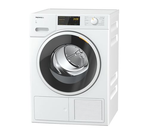 Miele T1 Twd260Wp 8Kg White Edition - Sèche-Linge - WiFi - Largeur : 59.6 Cm - Profondeur : 64.3 Cm - Hauteur : 85 Cm - Chargement Frontal - Blanc Lotus