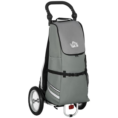 Meilleurs prix pour Chariot de courses pour vélo remorque pliable en aluminium avec sac amovible en tissu