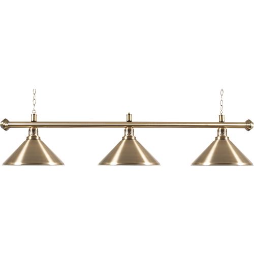 Lampe cuivre brossé 3 abat-jour