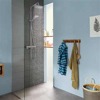 13€09 sur Pommeau de douche LED Controlé contrôlée couleurs Arc-en-ciel à  double massage - Accessoires salles de bain et WC - Achat & prix