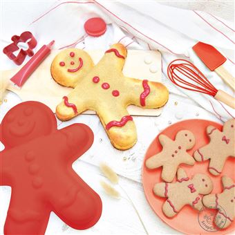 Coffret d'ustensiles pâtisserie Noël pour enfants - Pain d'épices