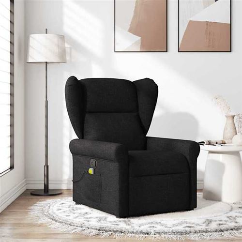 Non Communiqué Noir Vidaxl Fauteuil De Massage, Relaxation Tissu