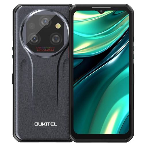 Smartphone 5G Étanche 6GB+256GB Vision Nocturne Batterie 11000mAh Antichoc Noir YONIS