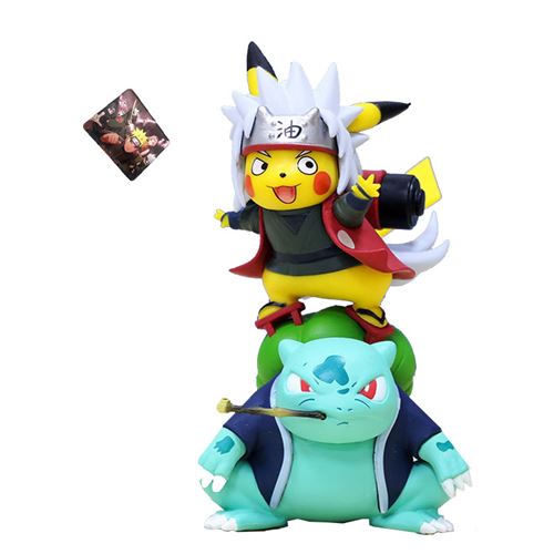 Figurine Pokemon Pikachu Cosplay modèle 12cm avec tapis de souris Naruto - (Jiraiya)