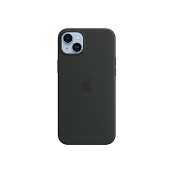 Apple - Coque de protection pour téléphone portable - compatibilité avec MagSafe - silicone - noir minuit - pour iPhone 14 Plus