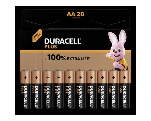 Pile LR6 (AA) Duracell Plus-AA CP20 alcaline(s) 1.5 V 20 pc(s)